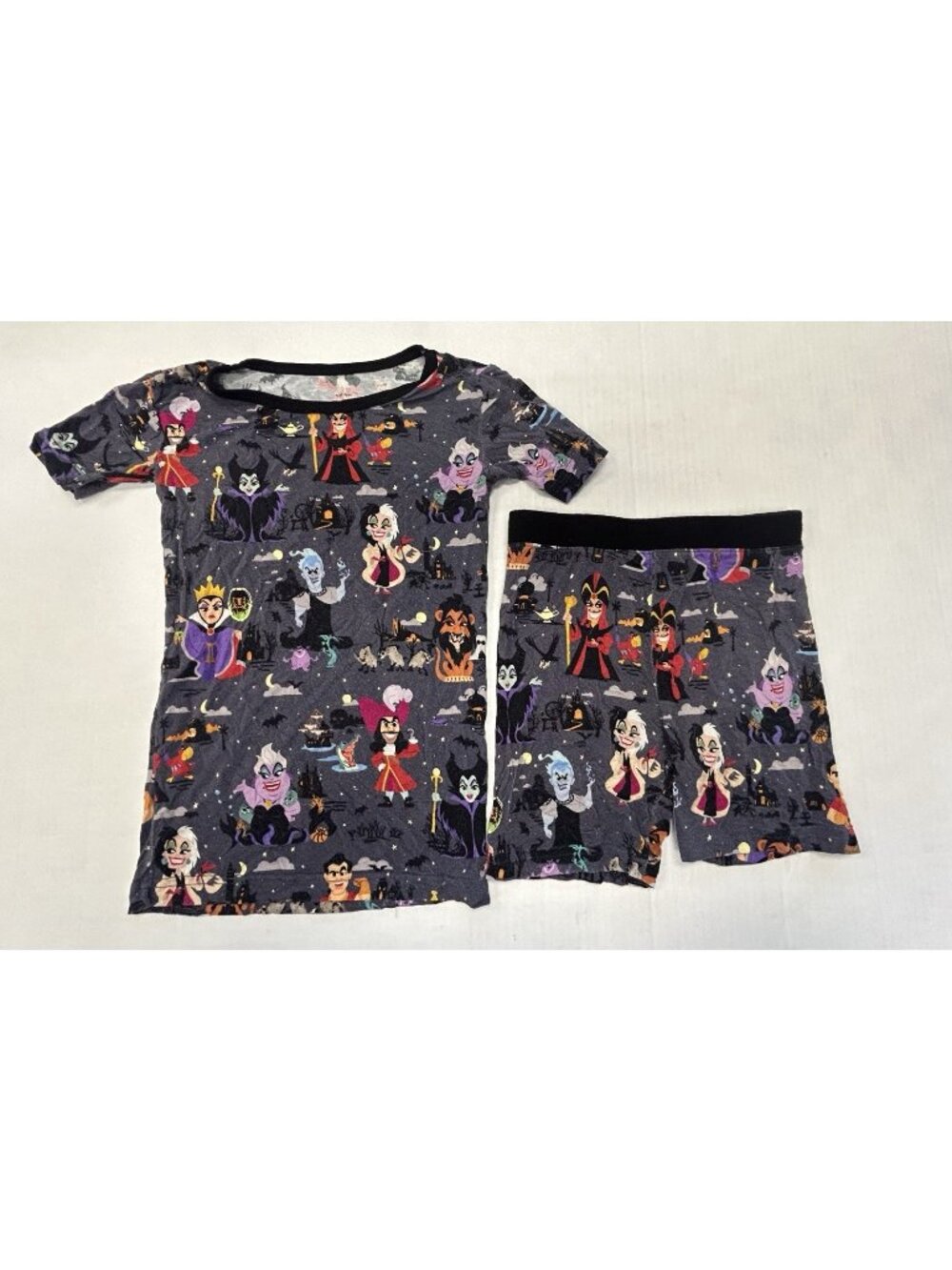 Little Sleepies Disney Villians Short Sleeve & Shorts Pajama Set 4T Bamboo